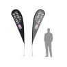 11' TearDrop Flag W/ Single Sided Printing