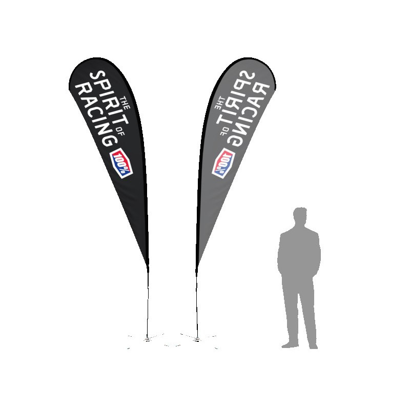 15' TearDrop Flag W/ Single Sided Printing