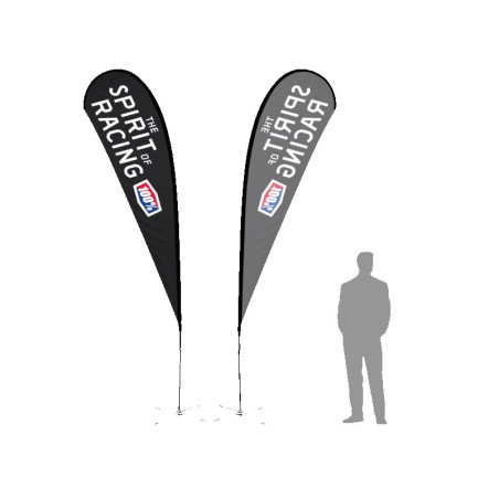 15' TearDrop Flag W/ Single Sided Printing