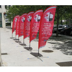 17' Single Sided Blade Flag