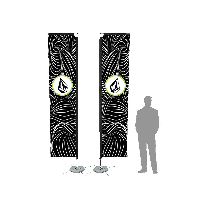 13' Banner Flag w/ Double Side Printing