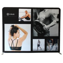 10'x12' Quick-N-Fit Straight Tension Wall