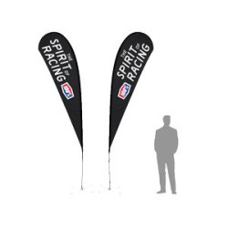 15' TearDrop Flag W/ Double Sided Printing
