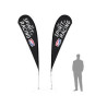 15' TearDrop Flag W/ Double Sided Printing