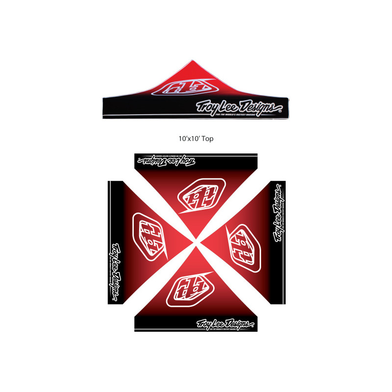 Superior Full Dye Sublimated Canopy Top On High Quality 600 Denier Polyester