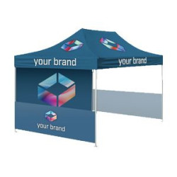 10'x10' Expo Package with Printed Top, Wall and Rail skirts
