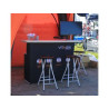 4 Bar Stools w/ 4 Fully Printed Covers