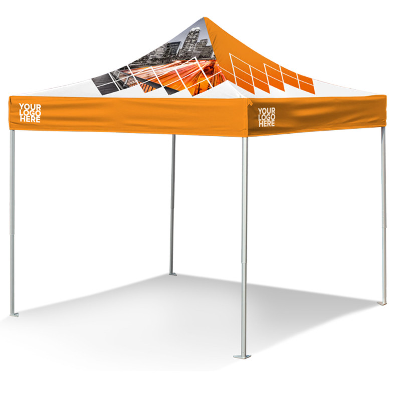 10'x10' V3 Premium Aluminum Tent with a Fully Printed Digital Dye Sub Top