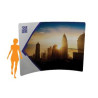 8'x 7.5' Quick-N-Fit Curved Tension Wall