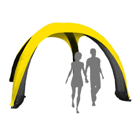 AirDome Inflatable Tent 10'x10' with a Solid Color Top