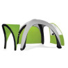 AirDome Inflatable Tent 10'x10' with a Solid Color Top
