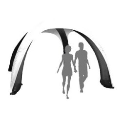 AirDome Inflatable Tent 10'x10' with a Solid Color Top