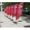 8' Blade Flag With Single Side Printing