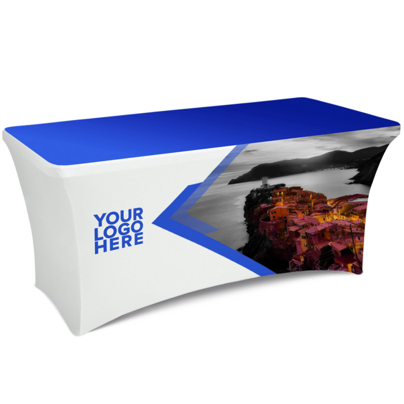 6' Stretch Table Cover w/Full Color Dye Sublimation