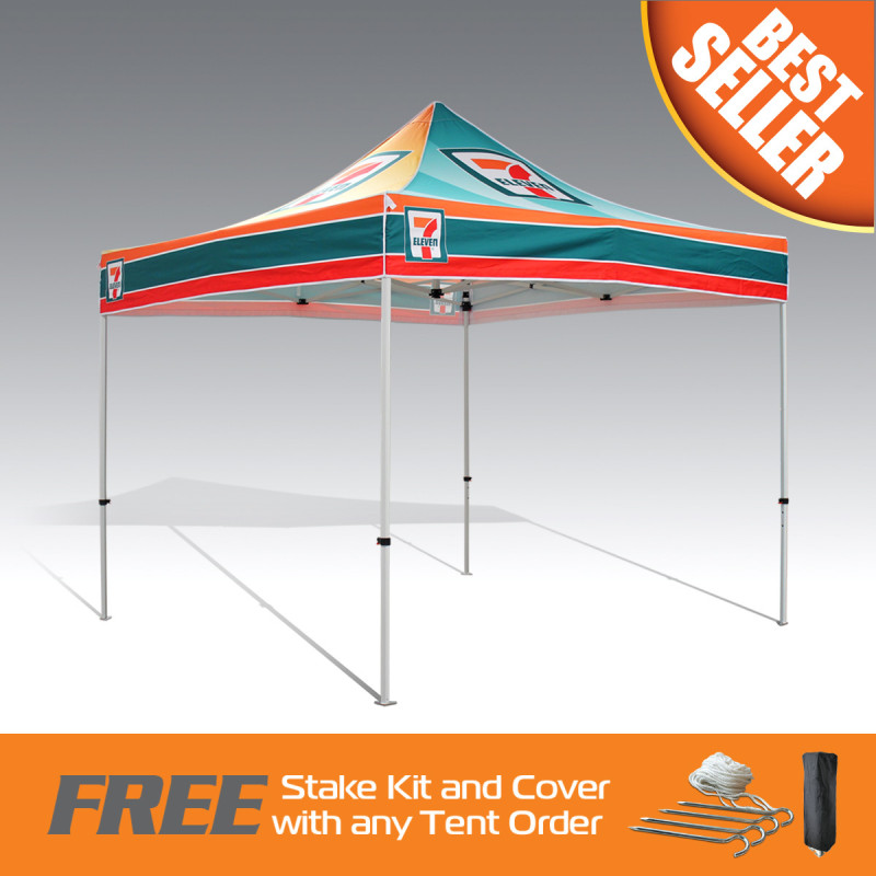 Best Seller Promo Tent 10'x10' Fully Digital Printed Steel Frame