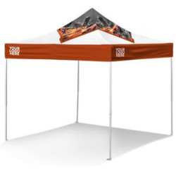 10'x10' V5 Steel Frame Pop Up w/600 Denier Full Color Dye Sub Printing