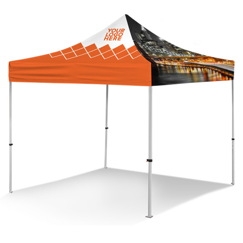 10'x10' V4 Aluminum Frame Pop Up w/Full Color Dye Sublimated Top