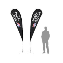 11' TearDrop Flag W/ Double Sided Printing