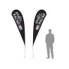 11' TearDrop Flag W/ Double Sided Printing