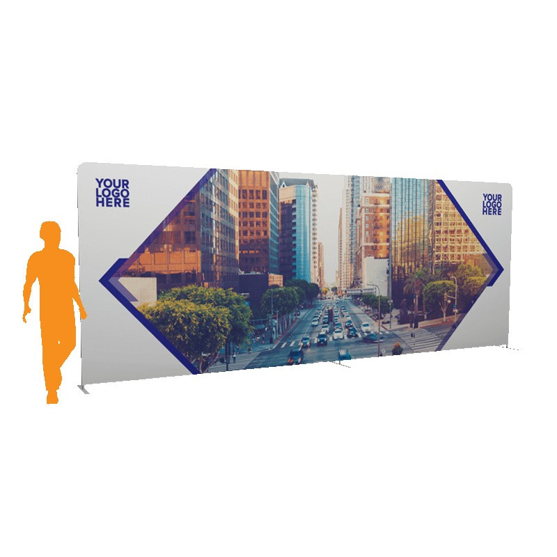 20'x 7.5' Quick-N-Fit Straight Tension Wall
