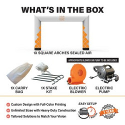 Custom Inflatable Arch - Square, Constant or Sealed Air