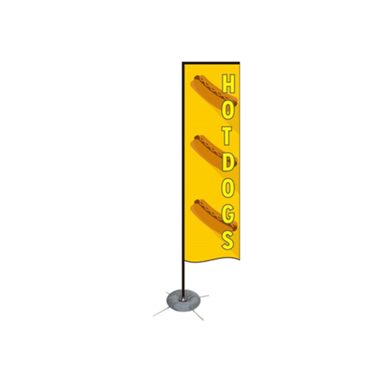 11.4 ft Single Sided Rectangular Flag - Medium