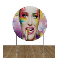 5FT Double Sided Circle Backdrop