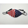 Rechargeable LED Face Mask - Curved Jacquard