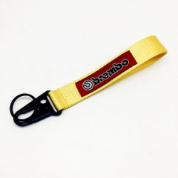 Embroidered Fabric Key Tag
