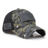 Camouflage Baseball Cap with Adjustable USA Flag Patch