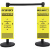 Social Distancing Stanchion Covers 12"x30" Pre-Printed