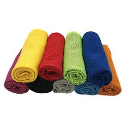 Cooling Towel - Full Color Imprint - White Plastic Bag