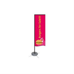 Single Sided Rectangular Flag - Small