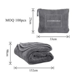 Custom Airplane Blanket and Pillow
