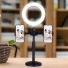 LED Ring Light and Dual Phone Mount