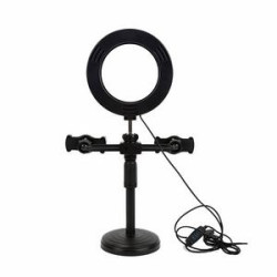 LED Ring Light and Dual Phone Mount