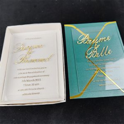 Acrylic Wedding Invitations