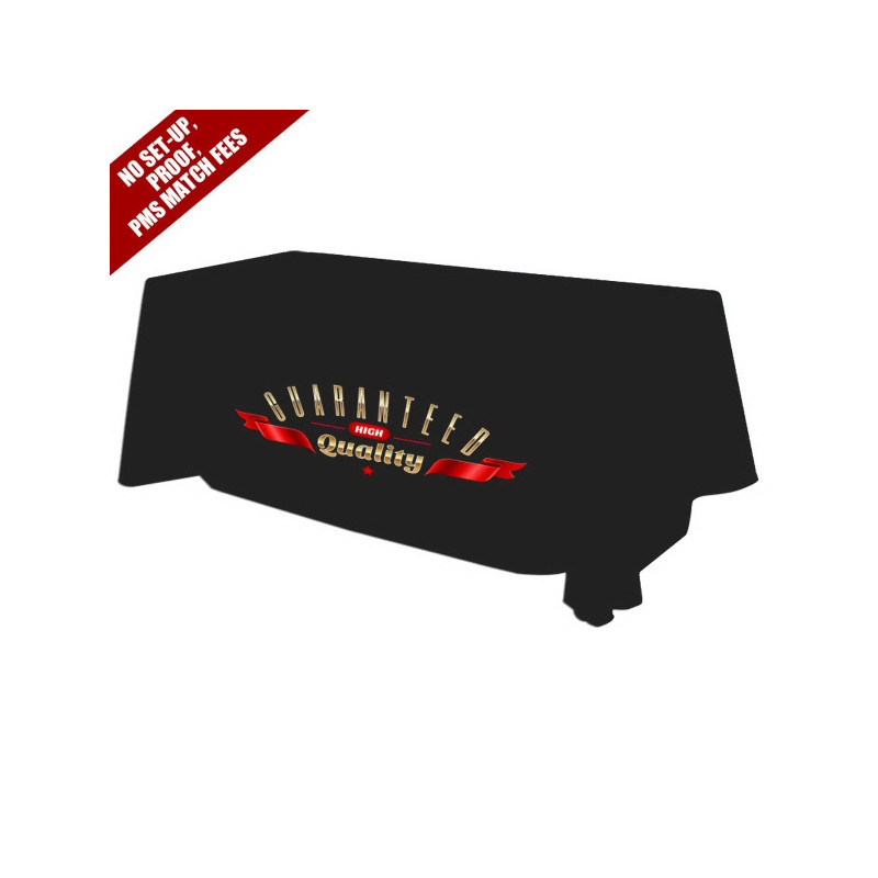 Premium 8ft Table Throw - Full Color - 3 Sided
