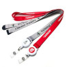 Bulldog Clip Lanyard with Plastic Badge and Card Pouch
