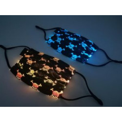 Rechargeable LED Face Mask - Flat Jacquard Design