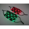 Rechargeable LED Face Mask - Flat Jacquard Design