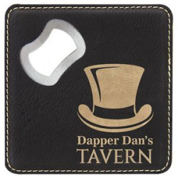 Leather Coaster and Bottle Opener