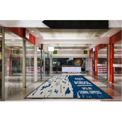 Custom Logo Mats Rubber Backing Heavy Duty 6x12FT