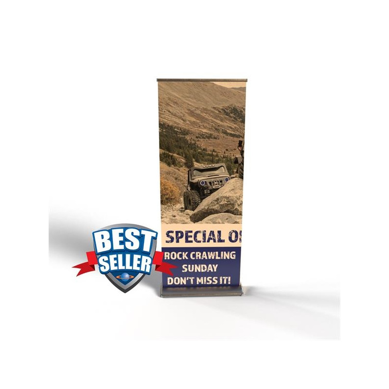 Deluxe Retractable Banner Stand 33.5" x 80"