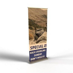 Deluxe Retractable Banner Stand 33.5" x 80"