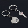 Metallic Heart Keychain
