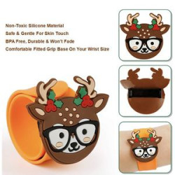 Novelty Christmas Silicone Slap Band Bracelet