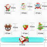 Novelty Christmas Silicone Slap Band Bracelet