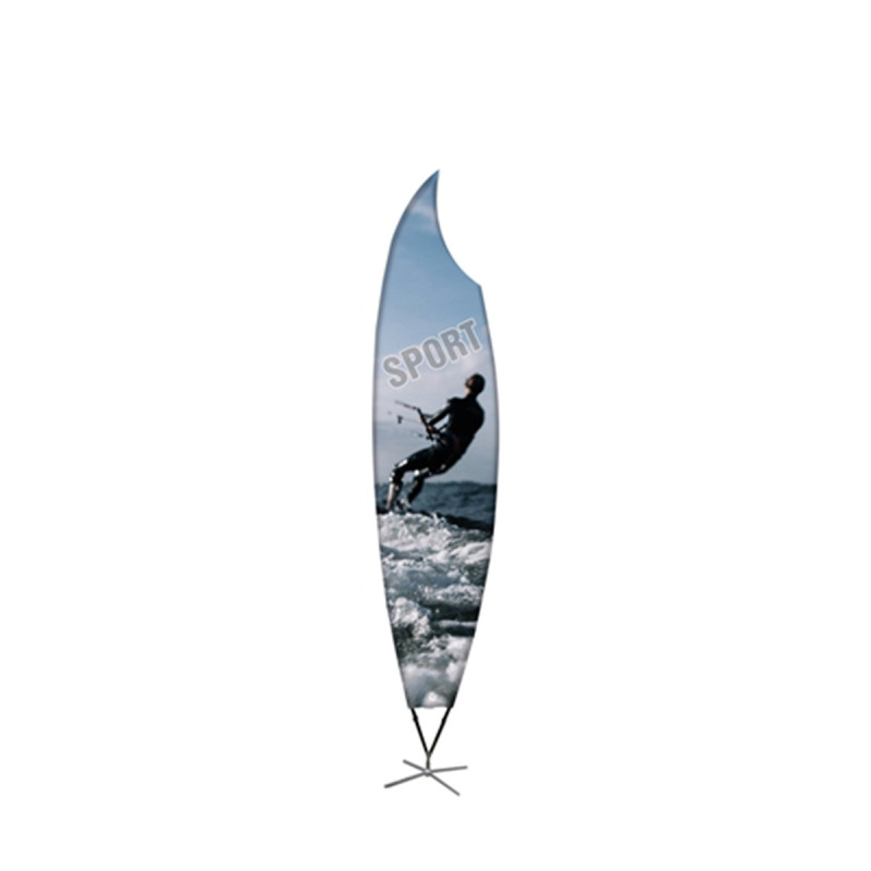 Sailing Flag - Moon-Single side with heavy duty cross stand