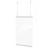 Clear Hanging Shield 28x22
